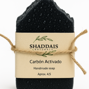 Jabón de carbón activado